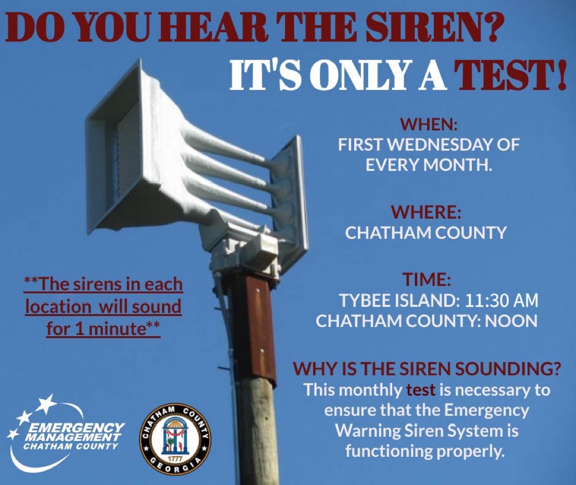 Chatham County Monthly Siren Test Lake Shore Community